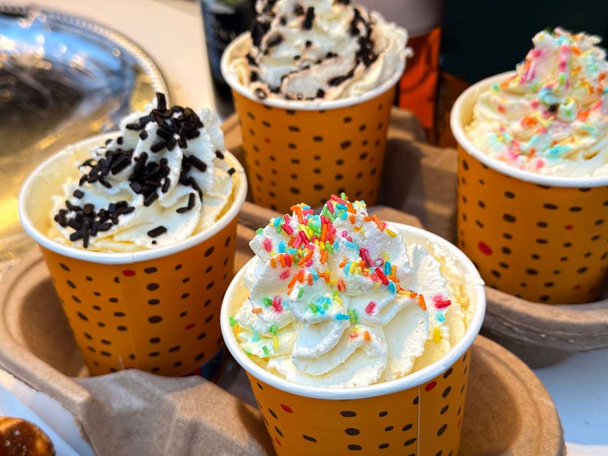 four different soft serve