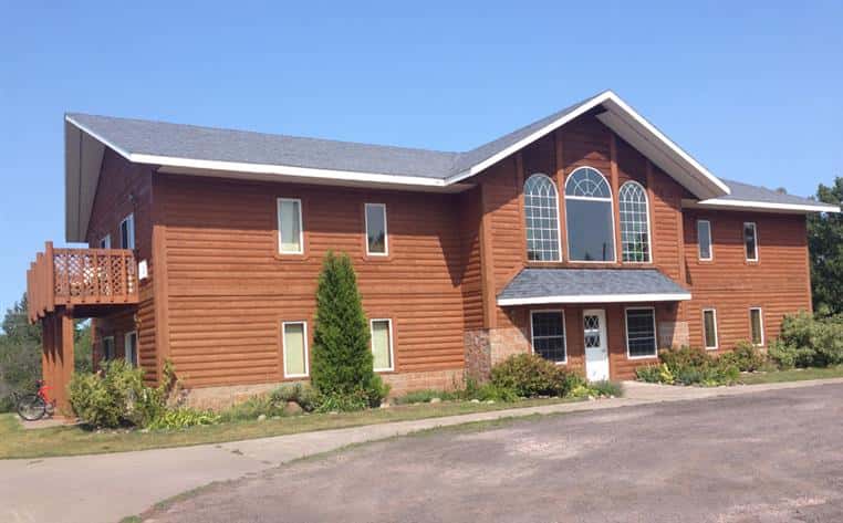 Two-story motel building exterior