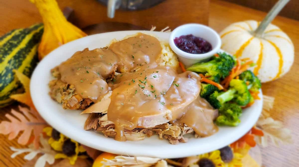 turkey dinner plate