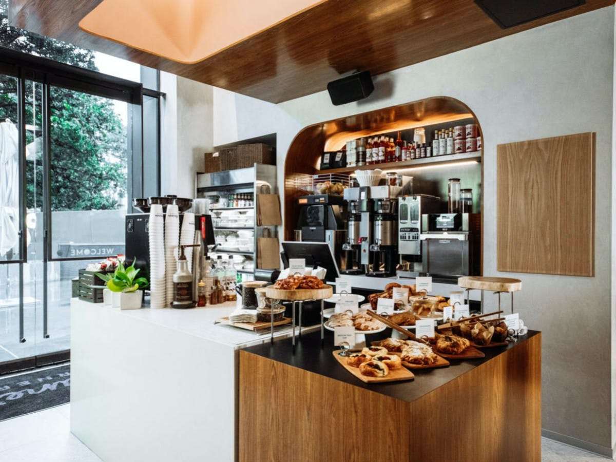Coffee and pastry station