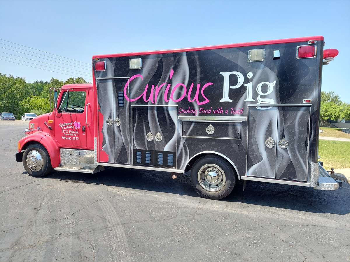 Food Truck with logo