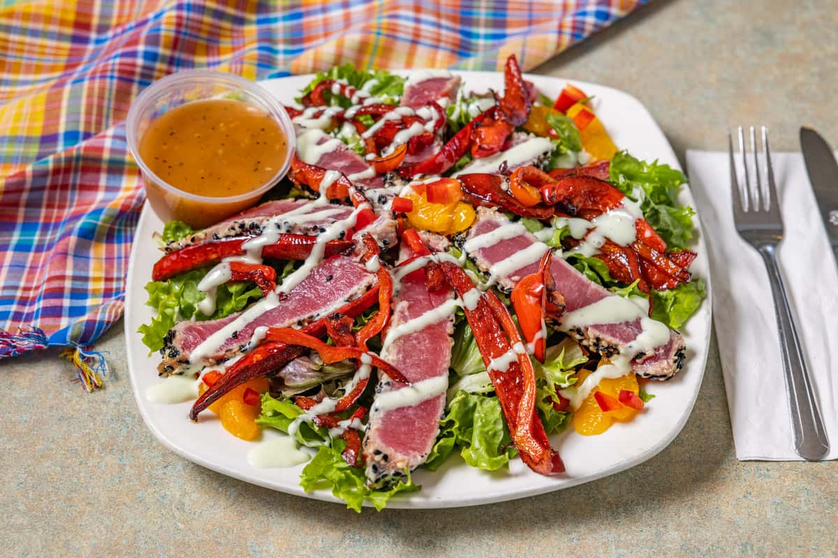 Sesame Seared Ahi Salad