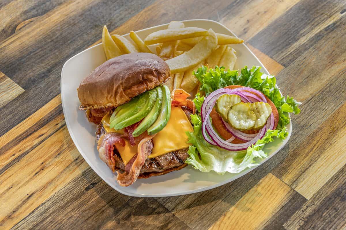 ABC Burger - Menu - The Quarterdeck Seafood Bar & Grill - Seafood  Restaurant in Arroyo Grande, CA