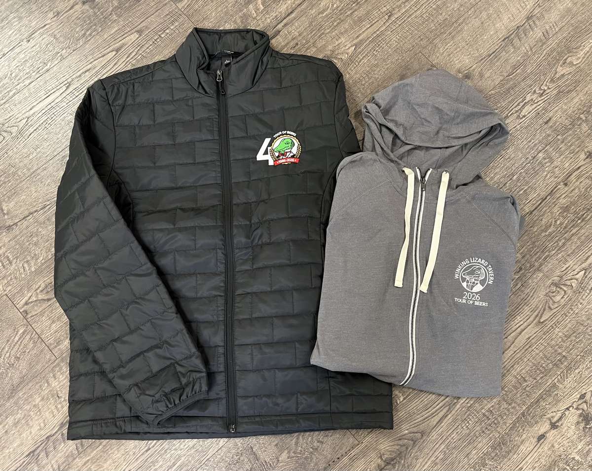 Tour coat and sweatshirt