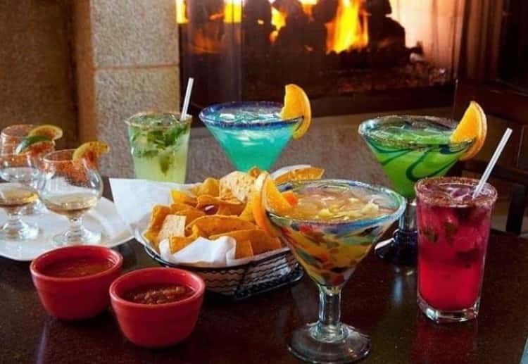 margaritas on table