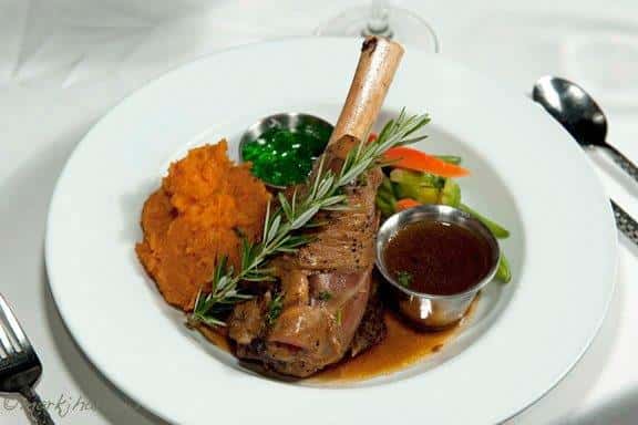 bone in lamb plate