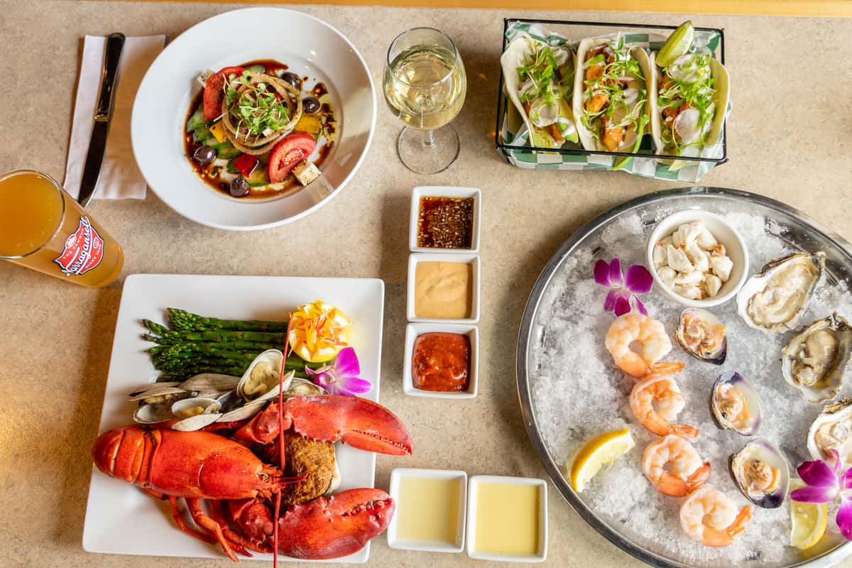 Salads, Sandwich and Seafood