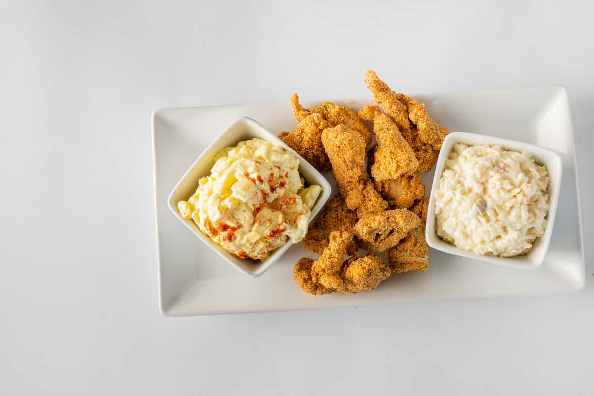 Above view of Catfish Nugget Plate