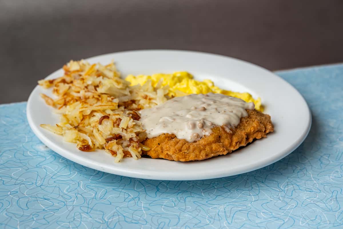 Country-Fried Steak or Chicken & 2 Eggs