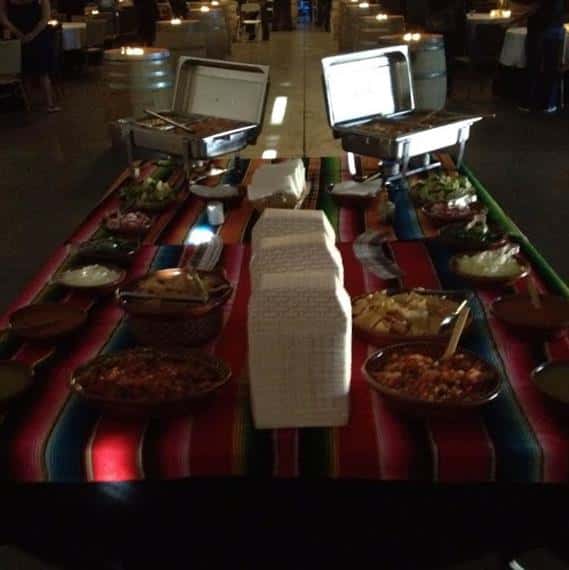 Catering table