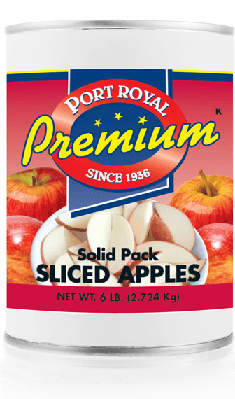 Canned Solid Pack of Sliced Apples