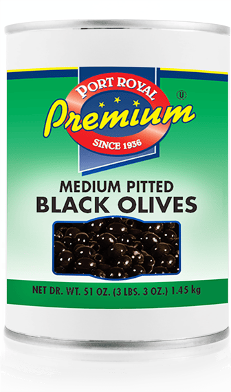 canned Medium Pitted Black Olives