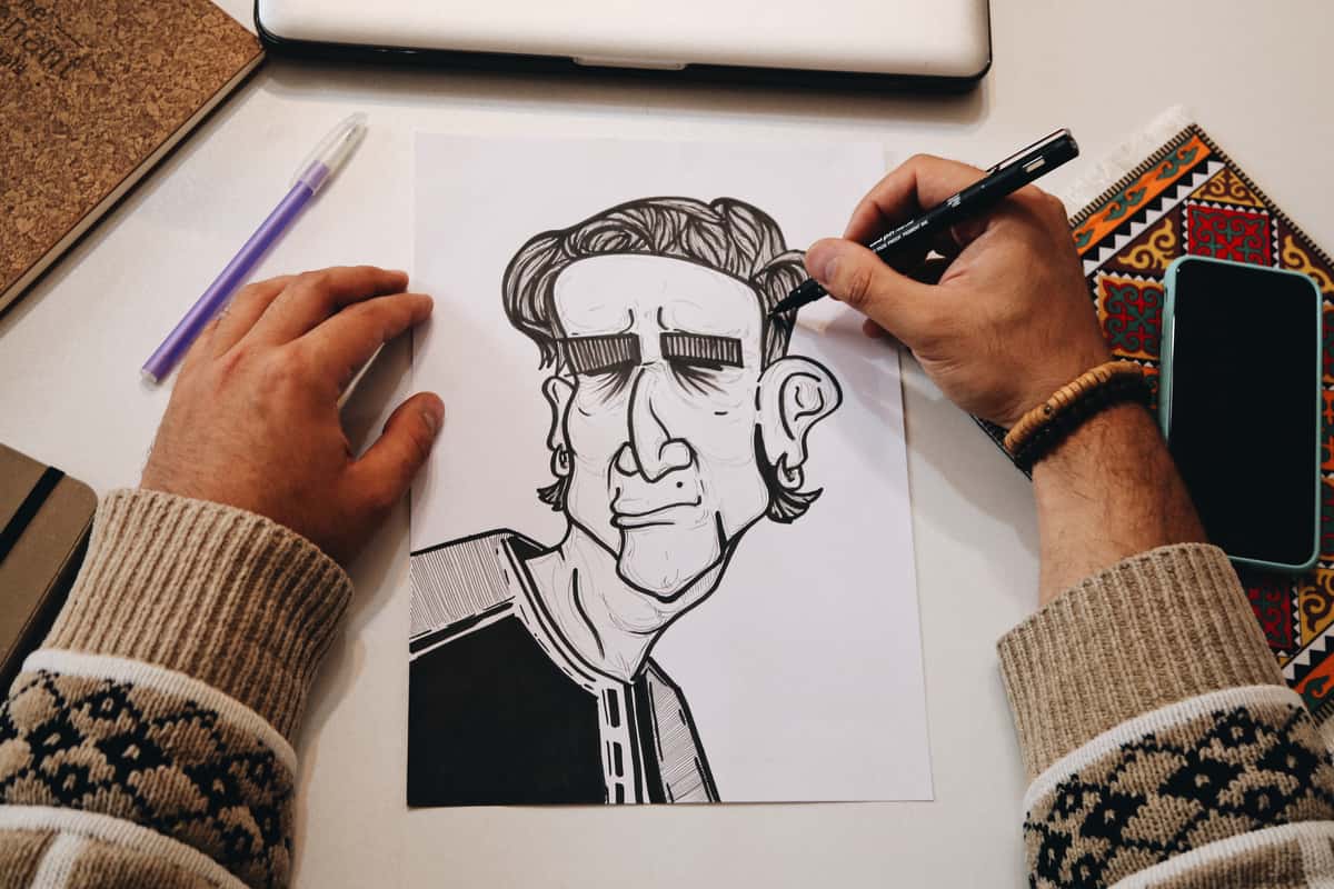 Caricature drawing