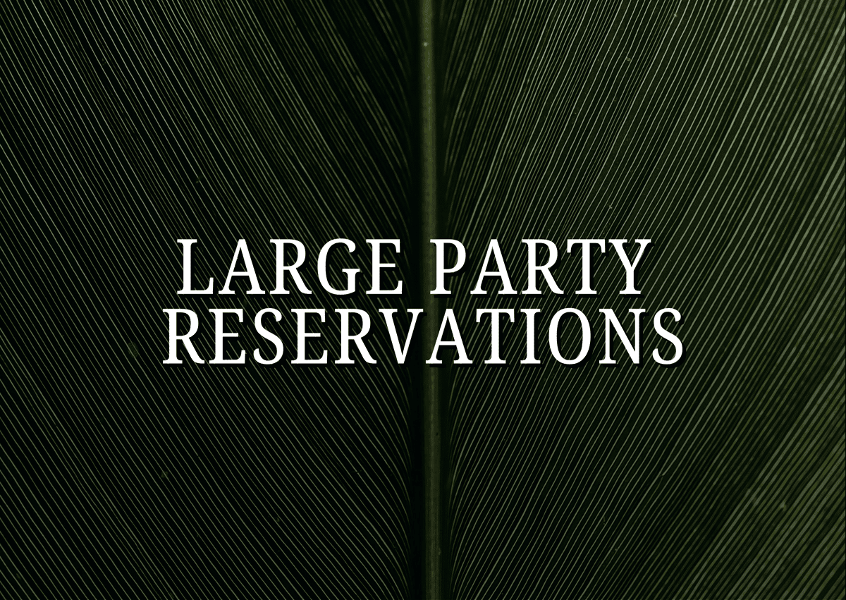 Large Party Reservations