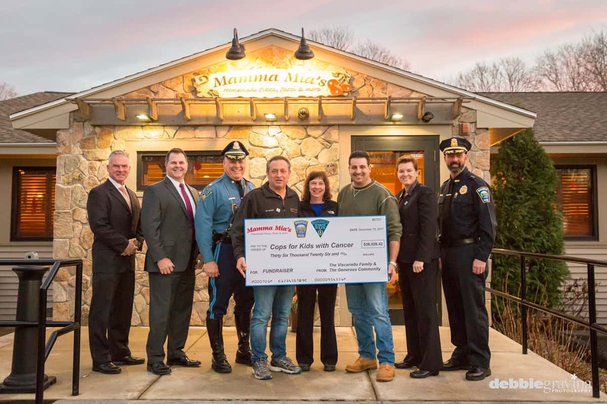Presenting oversized check