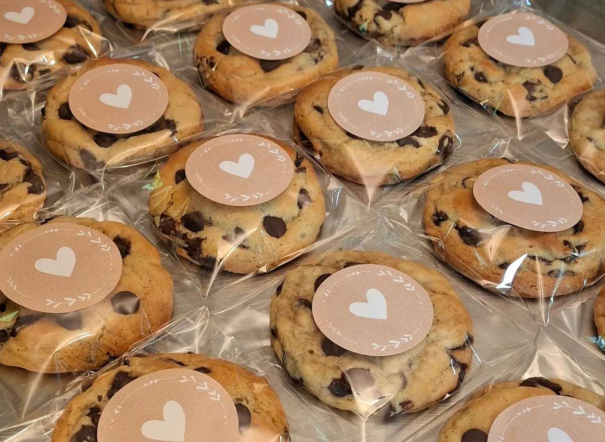 cookies wrapped in sealed bags