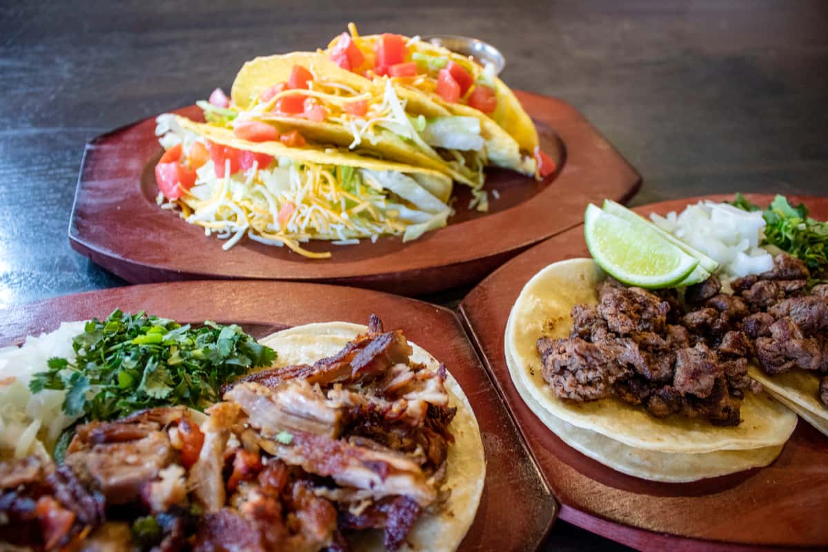 Various Mexican dishes