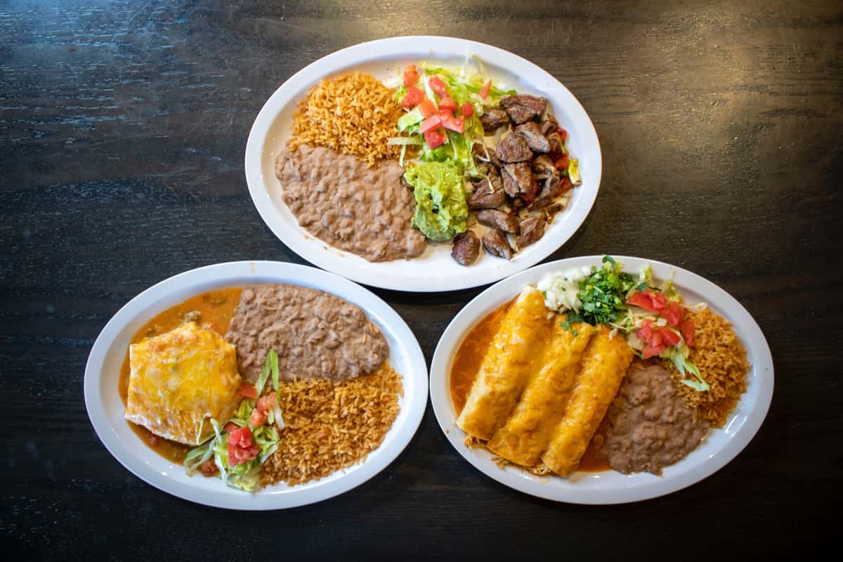 Various Mexican dishes