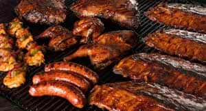 meats on the grill