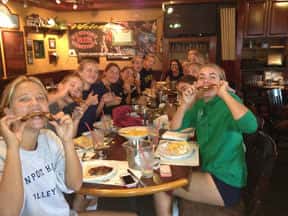The Newport Harbor High School Girls Volleyball Team at Newport Rib Company
