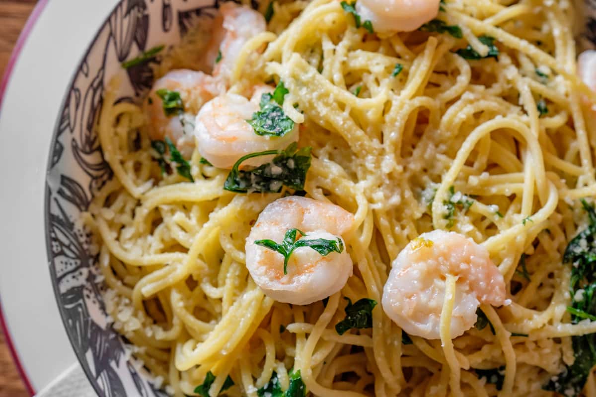 Shrimp Scampi With Spaghetti