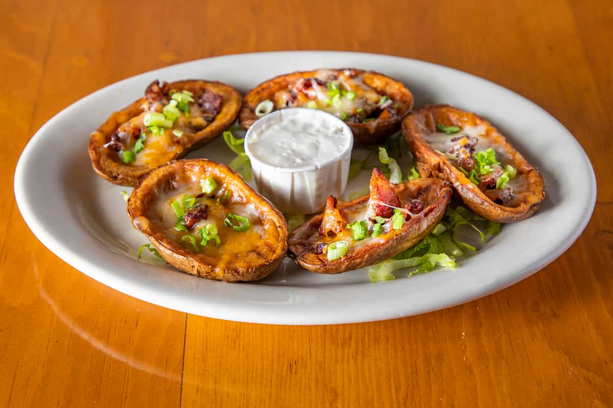 Potato Skins Baked Potato With Cream Cheese I Made Ina Garten's