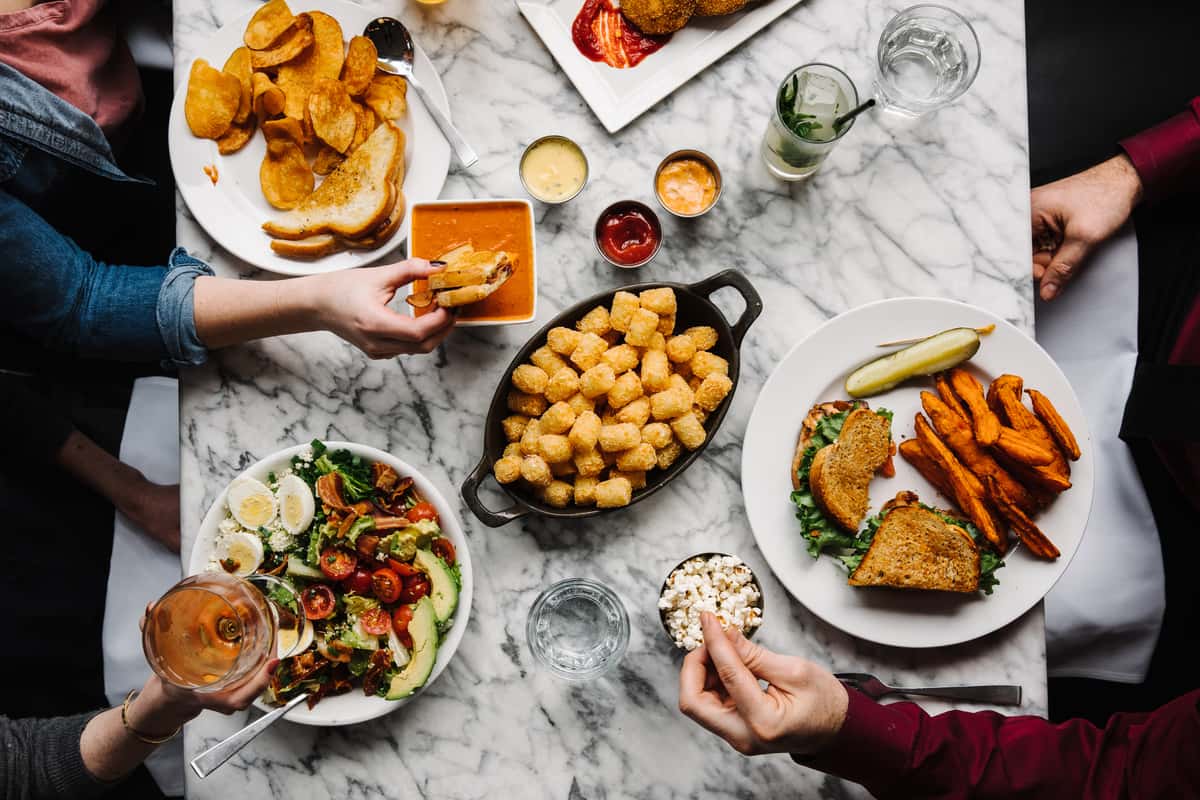 sandwich & salad platter