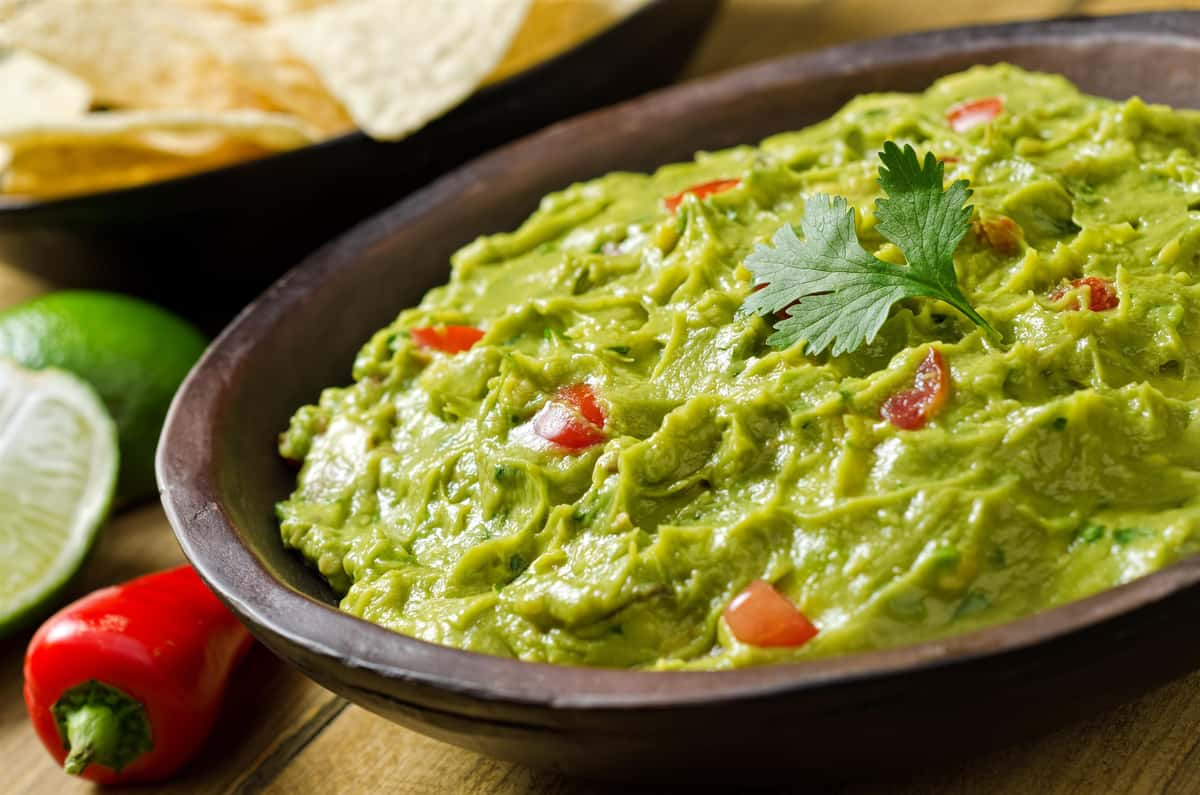 Guacamole fresco. Ingredientes: