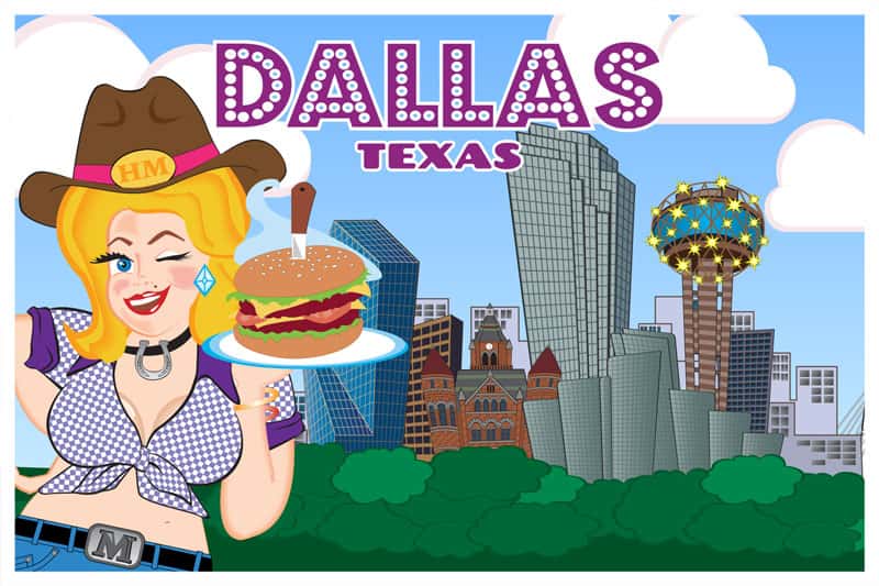 branded location-specific postcard
