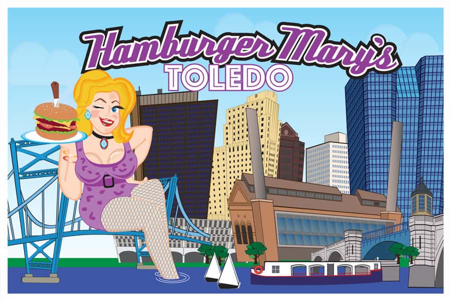branded location-specific postcard for toledo