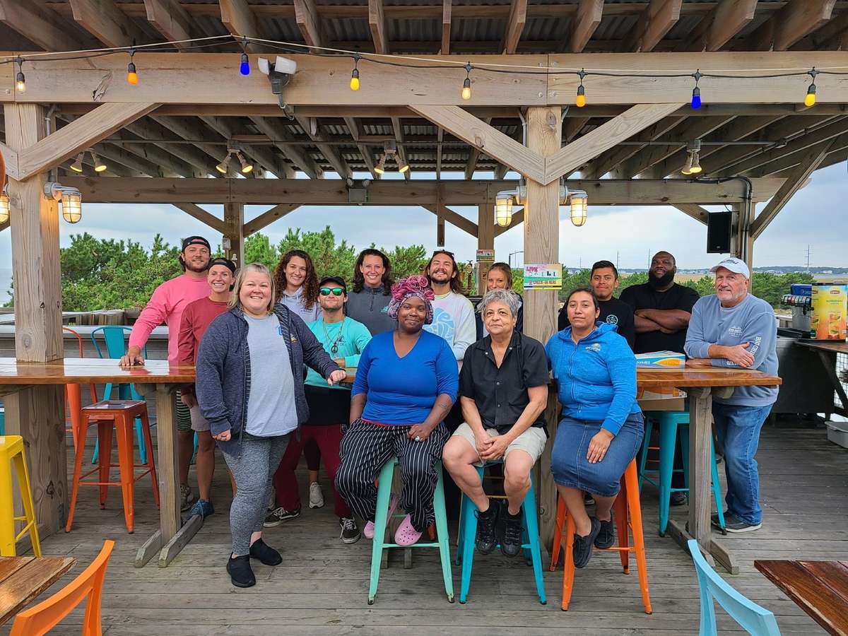 group photo of Big Chill Beach Club Staff