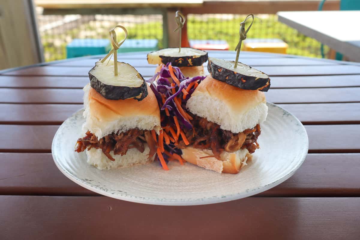 Hawaiian Pork Pulled Pork Sliders Slow Cooker Pineapple Char Siu