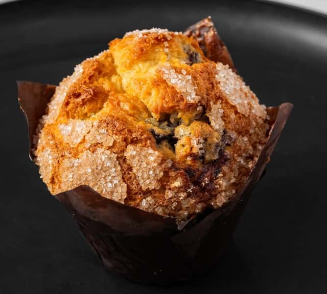 A blueberry muffin