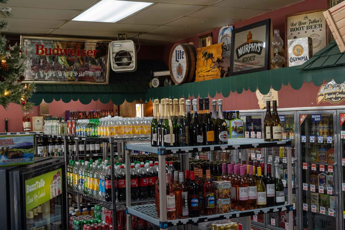 Liquor Store - Bullwinkles Saloon and Eatery - American Restaurant in 