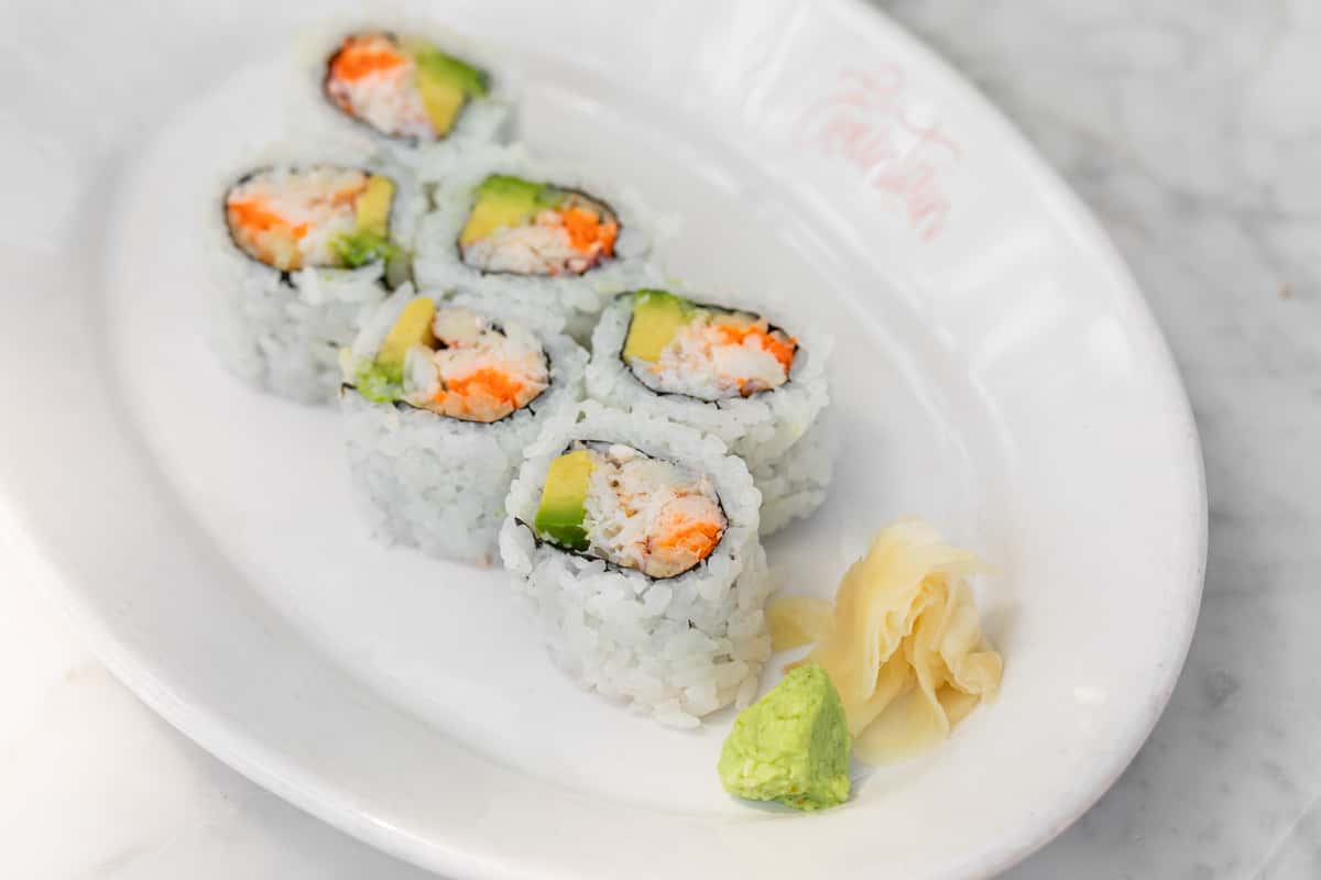 plate of sushi