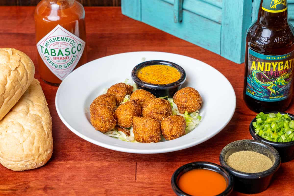 Hush Puppies Main Roux Dat Restaurant in CA