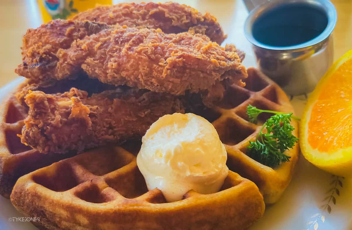 chicken and waffles
