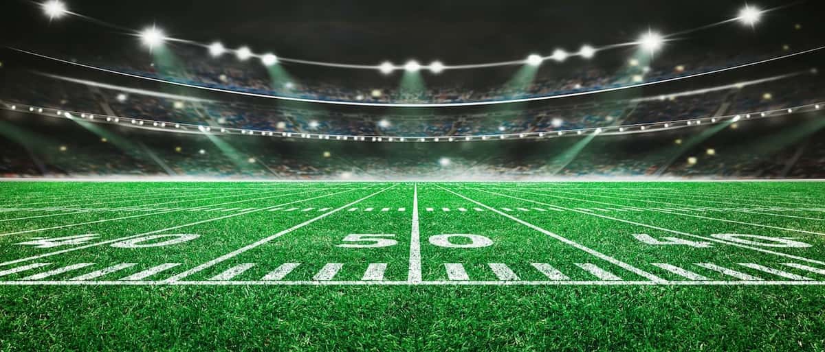 50-yd line on a football field
