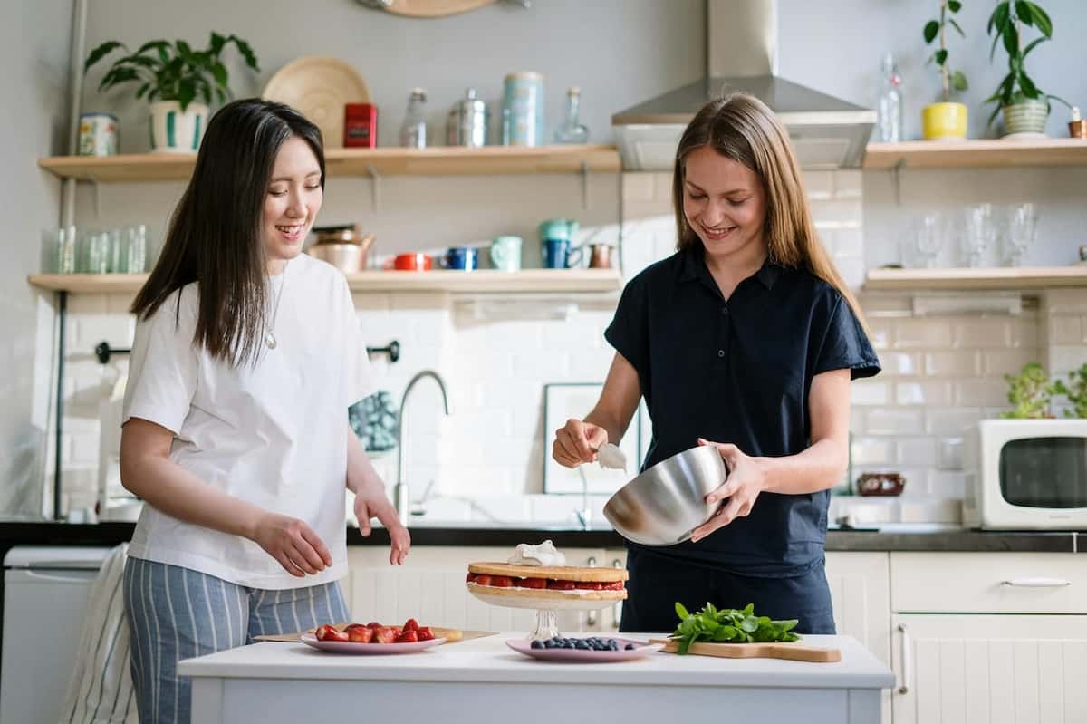 woman at a cooking class