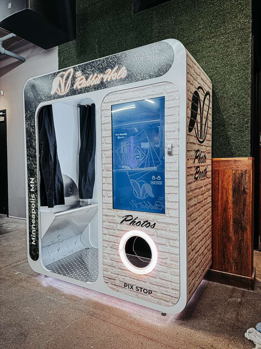 photo booth at the Rabbit Hole