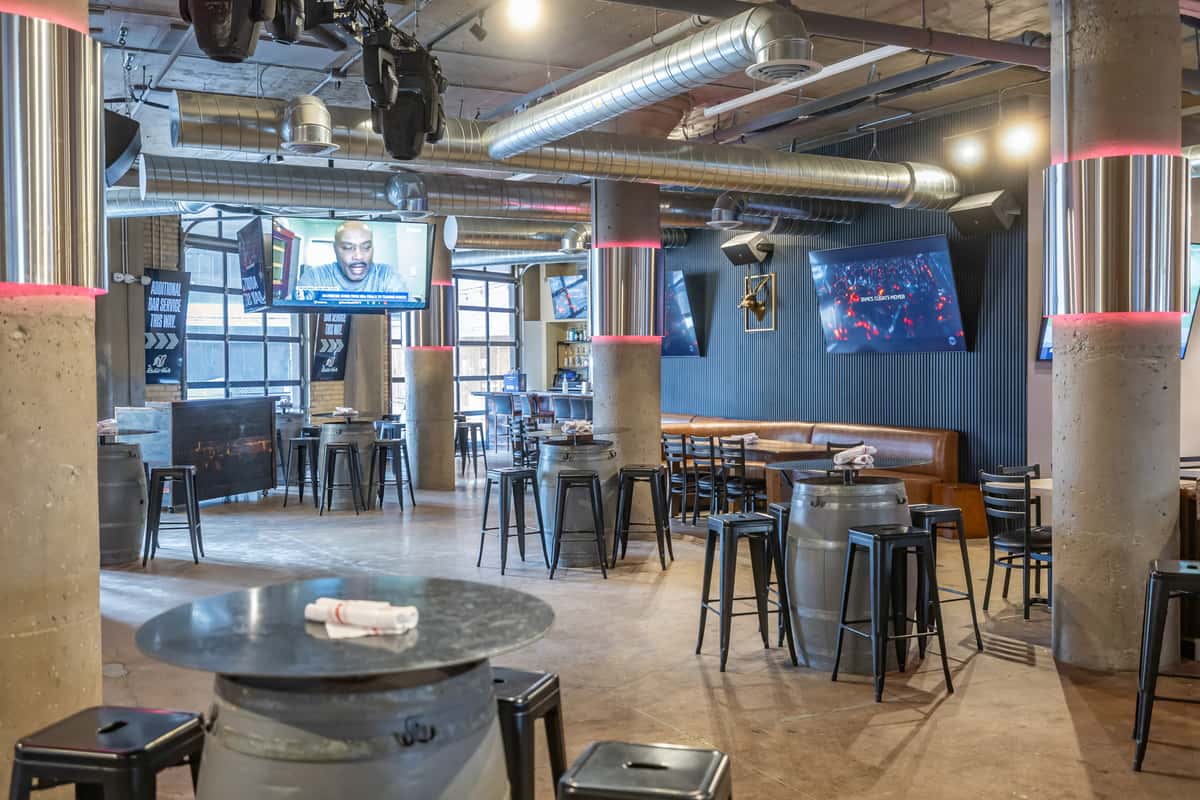 The Rabbit Hole interior for football Sunday
