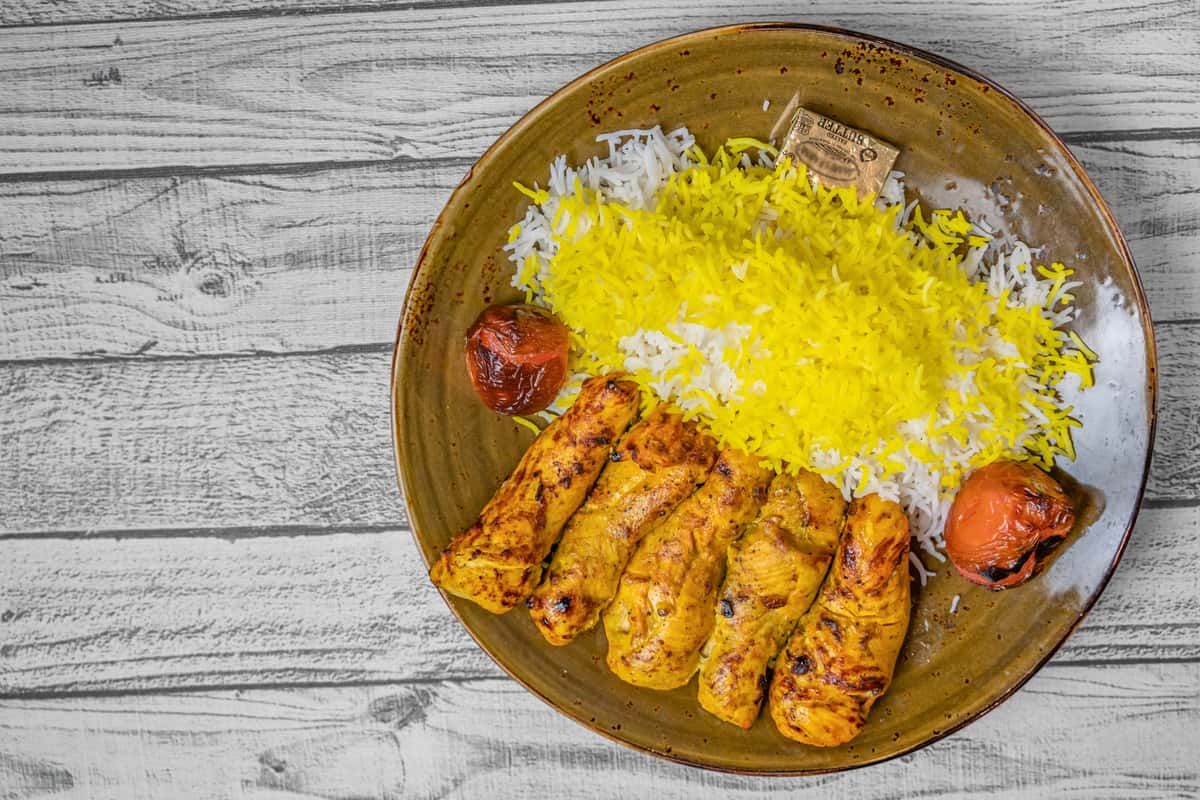 Chicken Chinjeh Kabob Arash Persian Grill