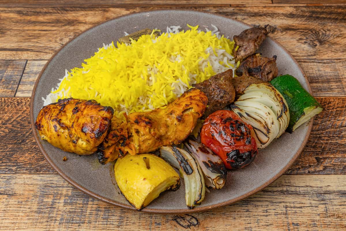 Lamb Shish Kabob Combo