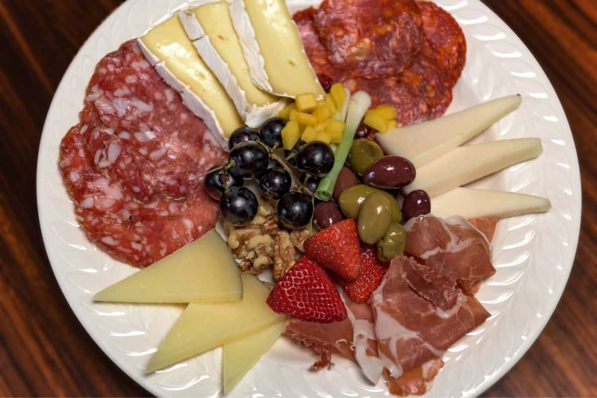 meat and cheese plate