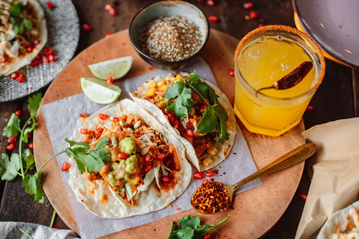 tacos, spices and drinks
