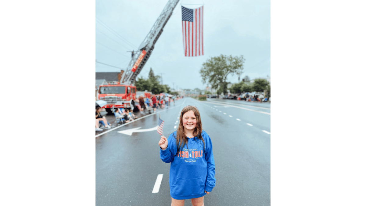 Kate at Memorial Day parade