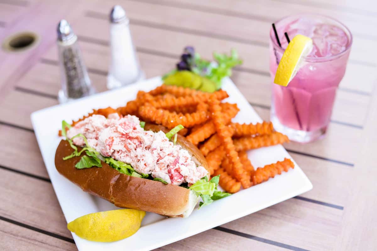 Lobster Po Boy with Sweet Potatoes