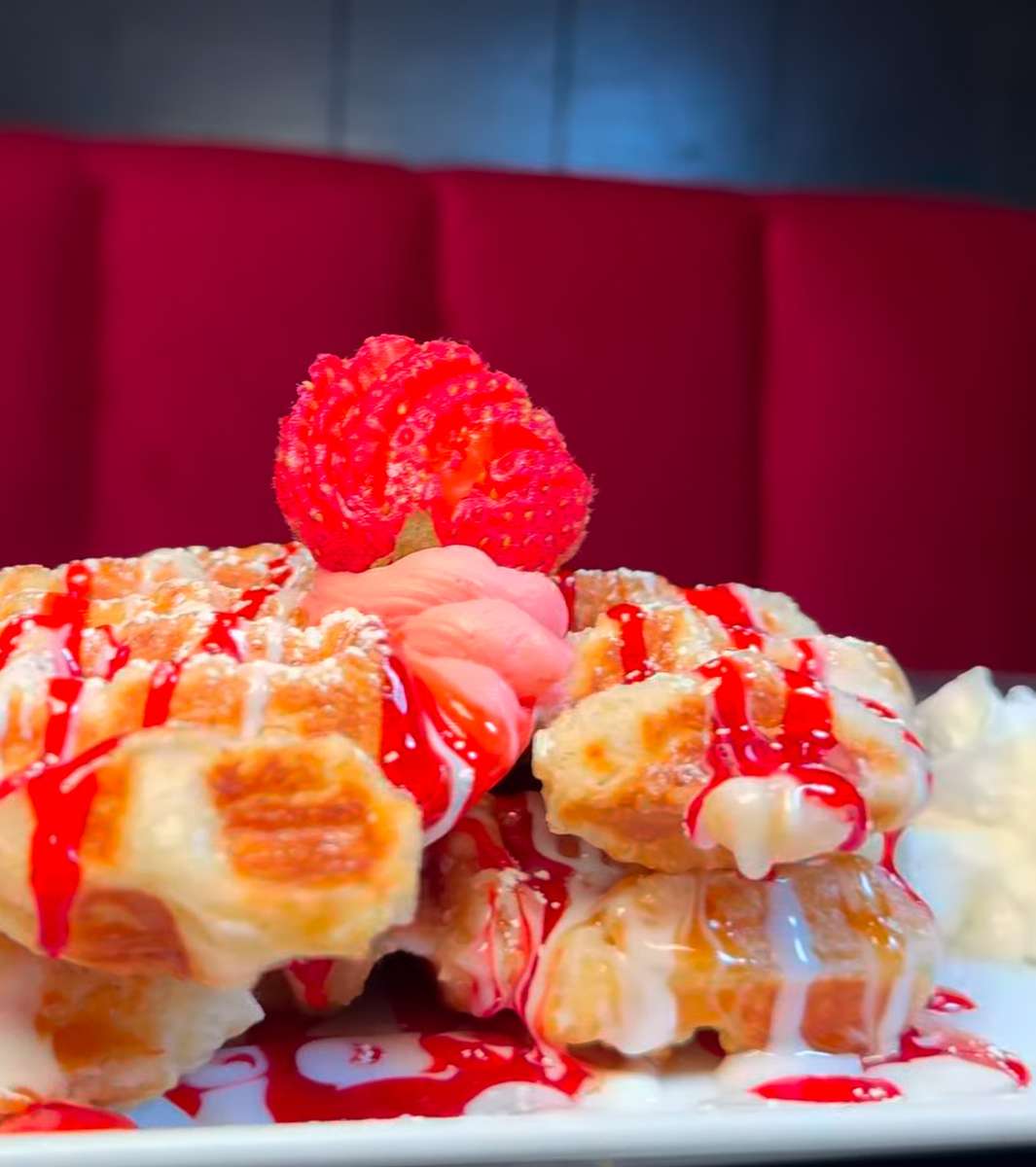 Strawberry Cheesecake Croffle