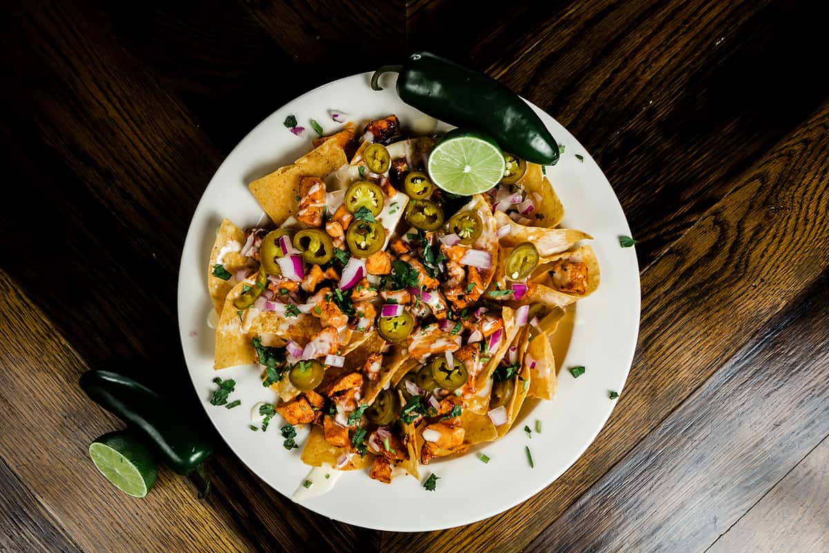 Bourbon BBQ Chicken Nachos