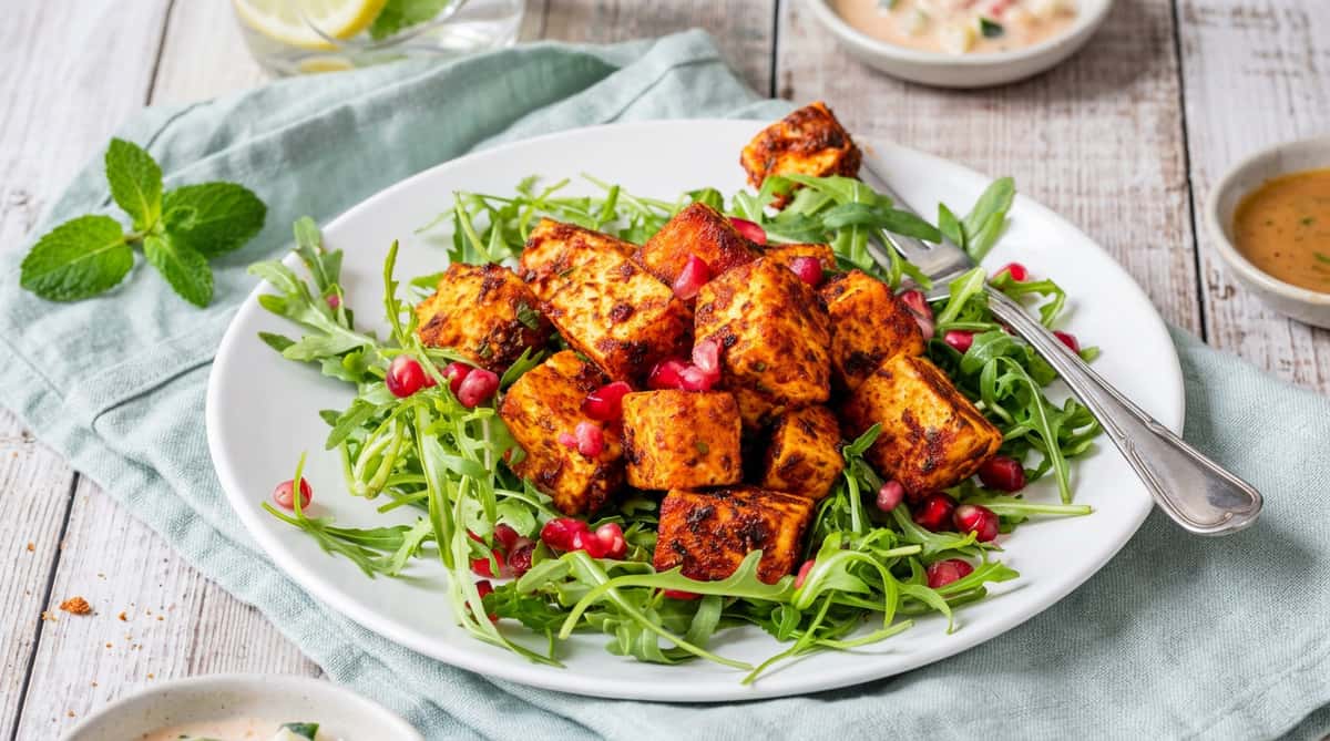 paneer-arugula-salad